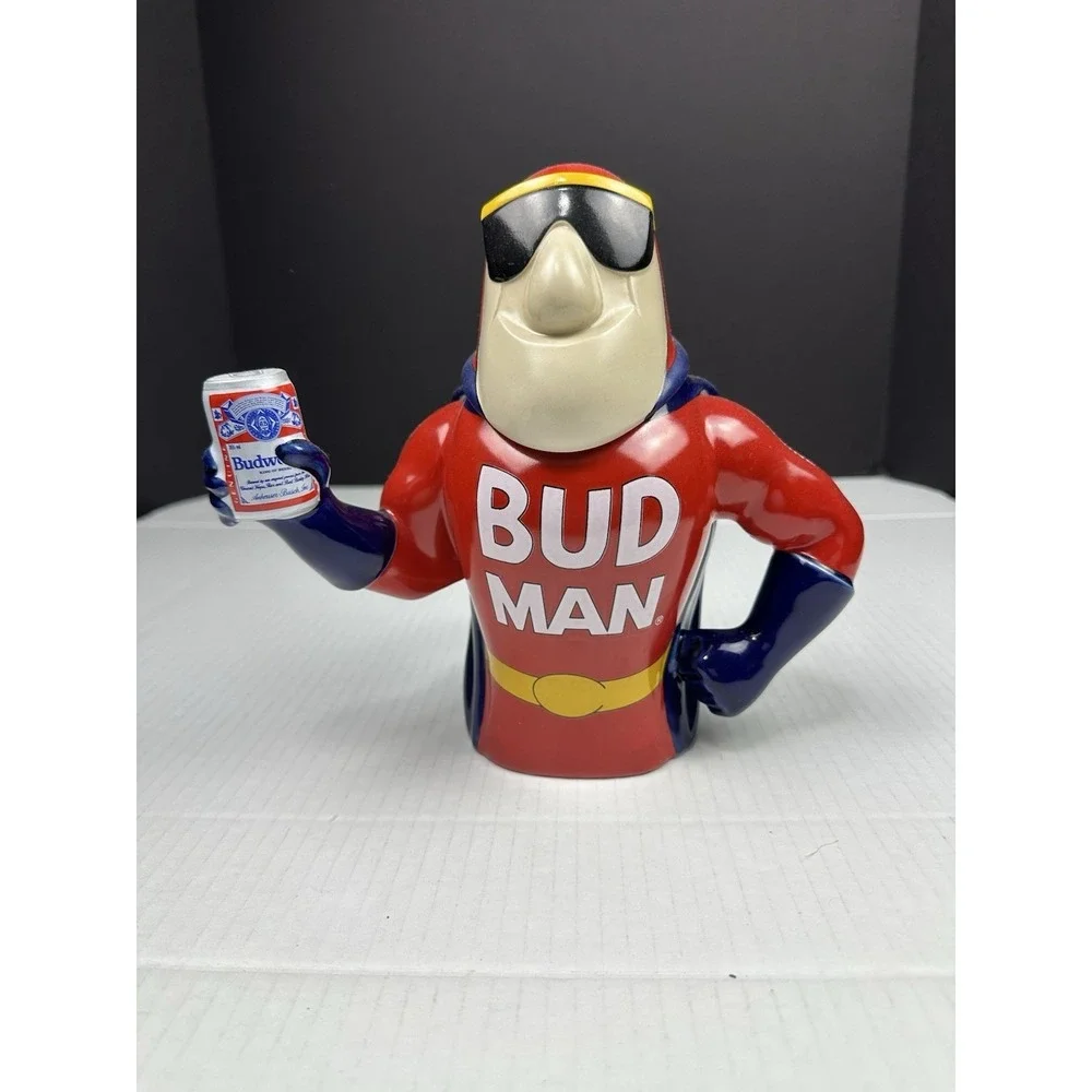 Anheuser-Busch Bud Man Stein Ceramarte Ceramic Beer Stein 1993 Vintage